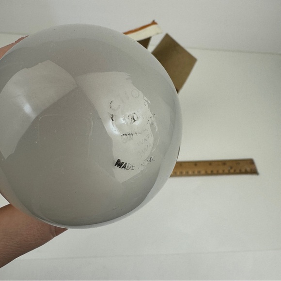 Vtg Untested Action Brand 1974 Frosted 3 Way Bulb Brass Base w Box Prop Movie TV - Picture 13 of 15